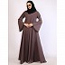 Full flare umbrella abaya-Rose Ebony